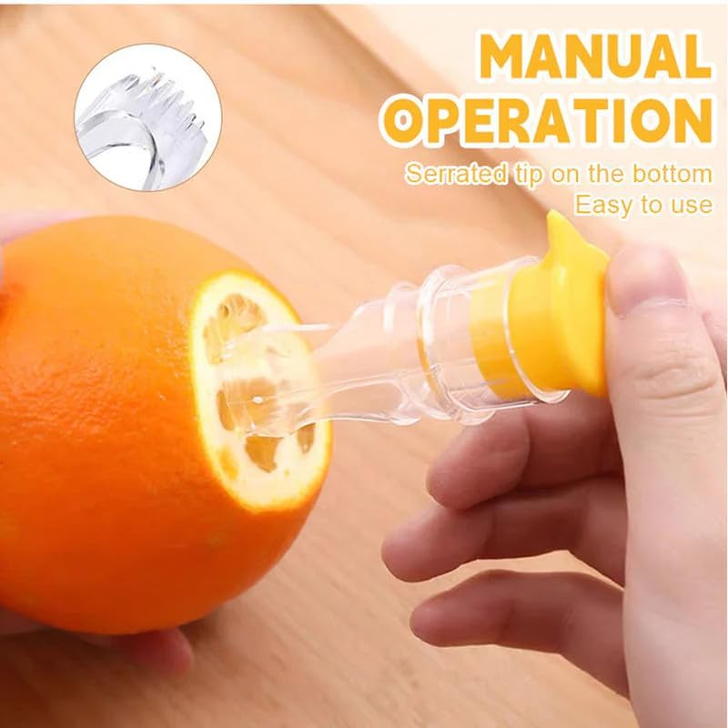 Screw Top Lemon Squeezer, Lemon Mini Squeezer, Multifunctional Manual Fruit Juicer, Handy Citrus Squeezer for Lemon & Orange Juicer