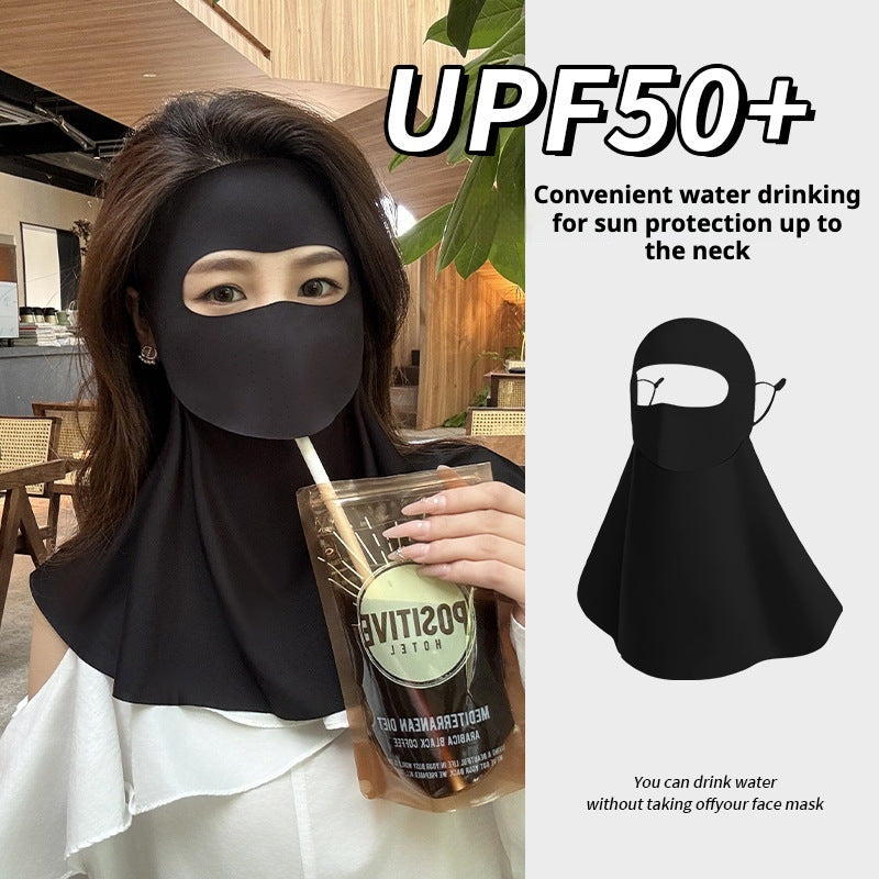 Full Face and Neck Sunscreen Mask - Can Drink Water