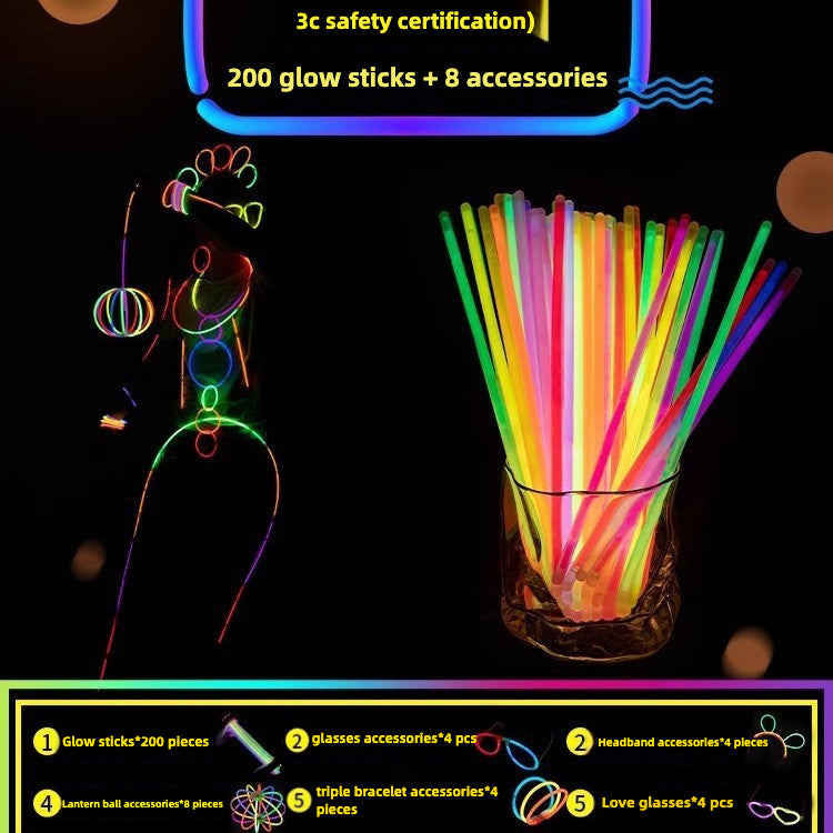 Glow Sticks Bulk Party Pack with Connectors