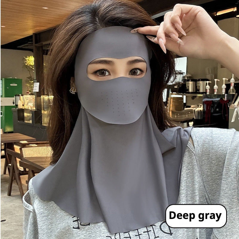 Full Face and Neck Sunscreen Mask - Can Drink Water