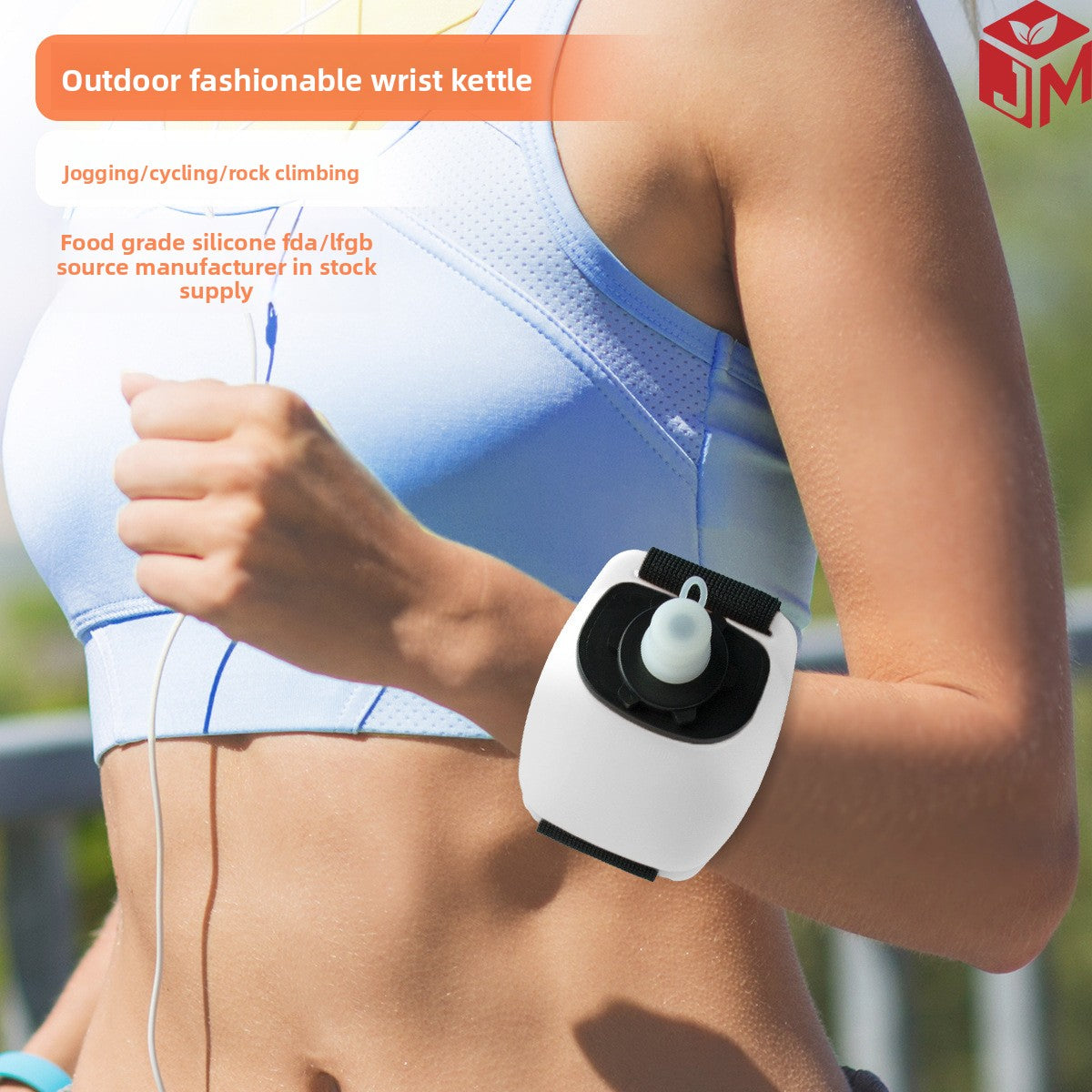 Portable Wrist Water Bottle, Running Wrist Bottle 200ml Portable Sports Wearable Handsfree with Nozzle Wrist Water Bottle for Out Jogging, Practicing Yoga,Swimming,Riding