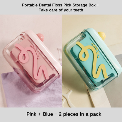 Portable Dental Floss Pick Storage Box
