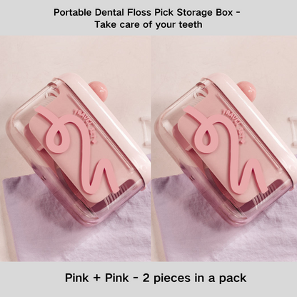 Portable Dental Floss Pick Storage Box