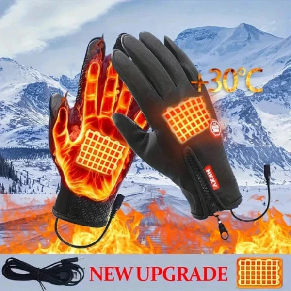 Outdoor Heated Gloves Windproof and Waterproof