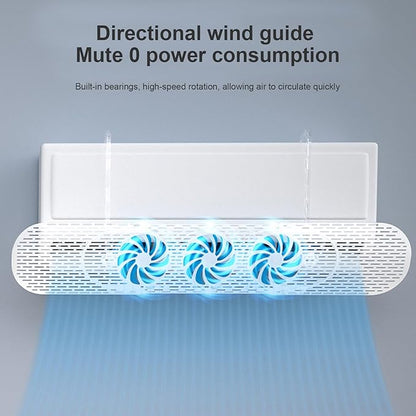 Air Vent Deflector, for Wall Air Conditioner, Prevent Blowing Straight for Home Baby Room and elderly rooms