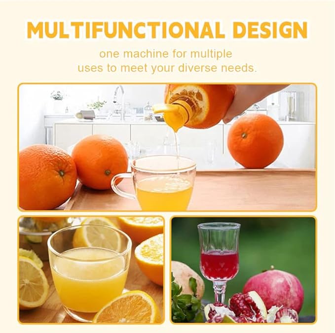 Screw Top Lemon Squeezer, Lemon Mini Squeezer, Multifunctional Manual Fruit Juicer, Handy Citrus Squeezer for Lemon & Orange Juicer