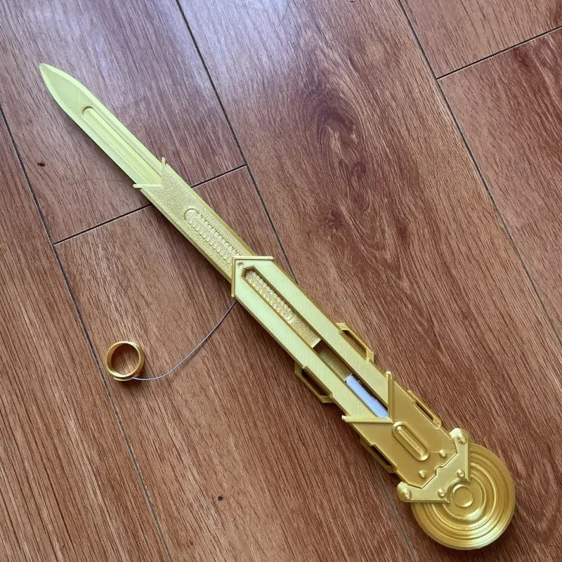 Wire-controlled hidden blade, rotatable blade
