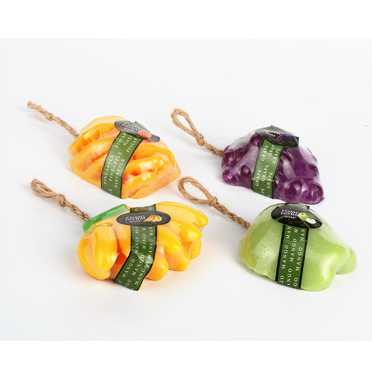 Pure natural three-dimensional fruit essential oil handmade soap, cleans, refreshes and controls oil