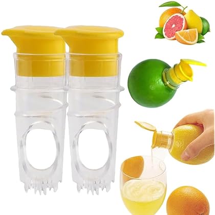 Screw Top Lemon Squeezer, Lemon Mini Squeezer, Multifunctional Manual Fruit Juicer, Handy Citrus Squeezer for Lemon & Orange Juicer