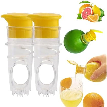 Screw Top Lemon Squeezer, Lemon Mini Squeezer, Multifunctional Manual Fruit Juicer, Handy Citrus Squeezer for Lemon & Orange Juicer