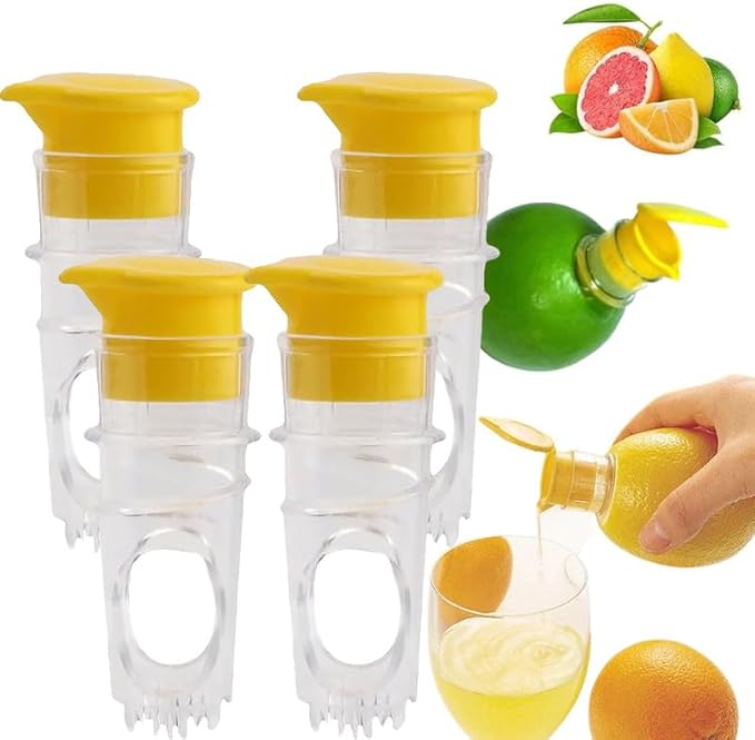 Screw Top Lemon Squeezer, Lemon Mini Squeezer, Multifunctional Manual Fruit Juicer, Handy Citrus Squeezer for Lemon & Orange Juicer