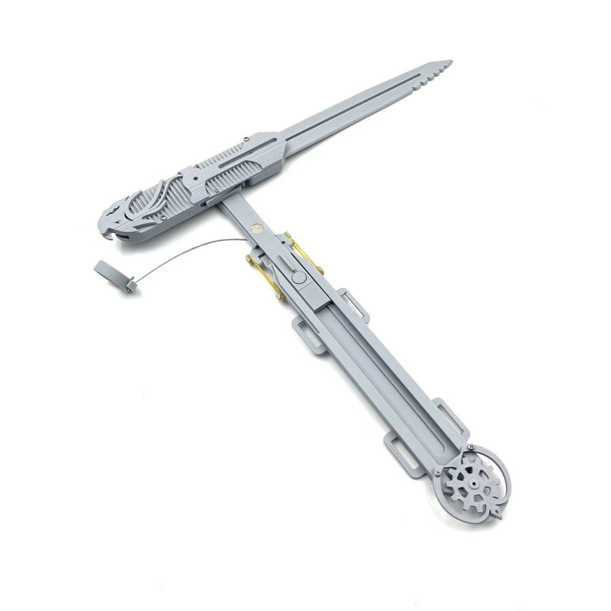 Wire-controlled hidden blade, rotatable blade