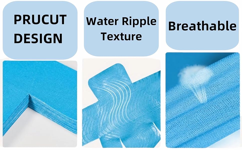 Precut Kinesiology Tape for Ankle- Ankle Support & Stability, Ankle Pain Relief Athletic Tape - Waterproof & Elastic, Breathable Hypoallergenic Latex-Free Tape