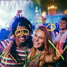 Glow Sticks Bulk Party Pack with Connectors