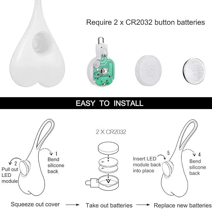 Bike Tail Light, Heart Shaped Bicycle Rear Light Reflector for Night Riding, Funny Bicycle Accessory for Adults Kids, Warning Light for Road Mountain E-Bikes Scooter