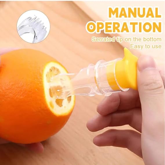 Screw Top Lemon Squeezer, Lemon Mini Squeezer, Multifunctional Manual Fruit Juicer, Handy Citrus Squeezer for Lemon & Orange Juicer