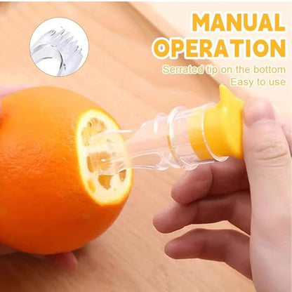 Screw Top Lemon Squeezer, Lemon Mini Squeezer, Multifunctional Manual Fruit Juicer, Handy Citrus Squeezer for Lemon & Orange Juicer