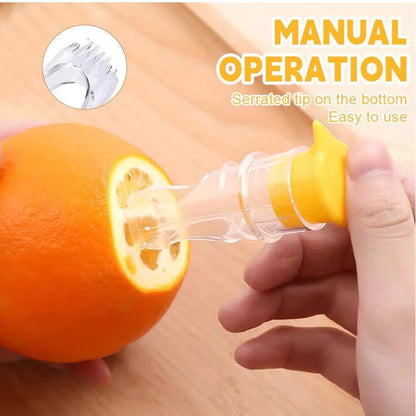 Screw Top Lemon Squeezer, Lemon Mini Squeezer, Multifunctional Manual Fruit Juicer, Handy Citrus Squeezer for Lemon & Orange Juicer