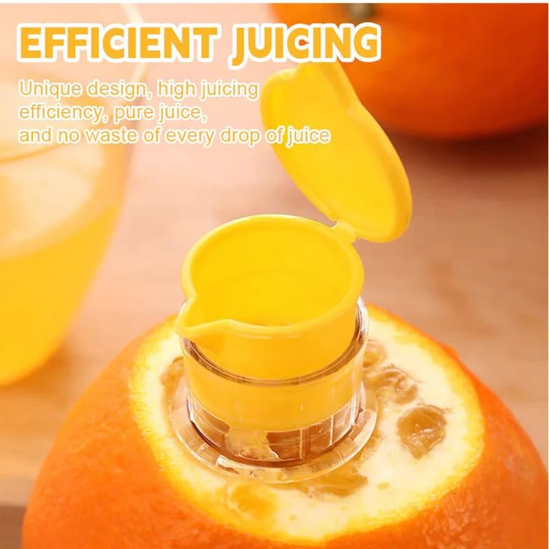 Screw Top Lemon Squeezer, Lemon Mini Squeezer, Multifunctional Manual Fruit Juicer, Handy Citrus Squeezer for Lemon & Orange Juicer