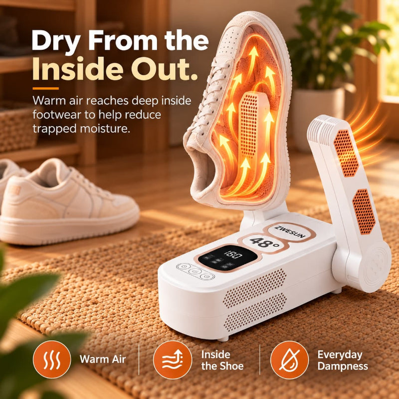 Foldable Warm-Air Shoe Dryer