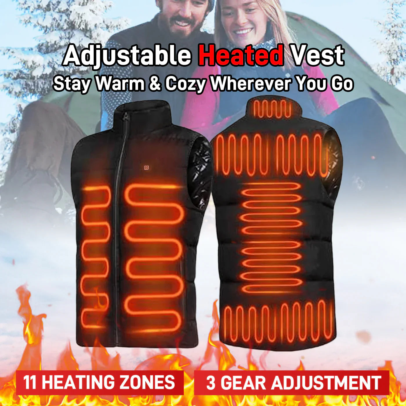 LAST DAY 60% OFF - 🎁 New Unisex Warming Heated Vest