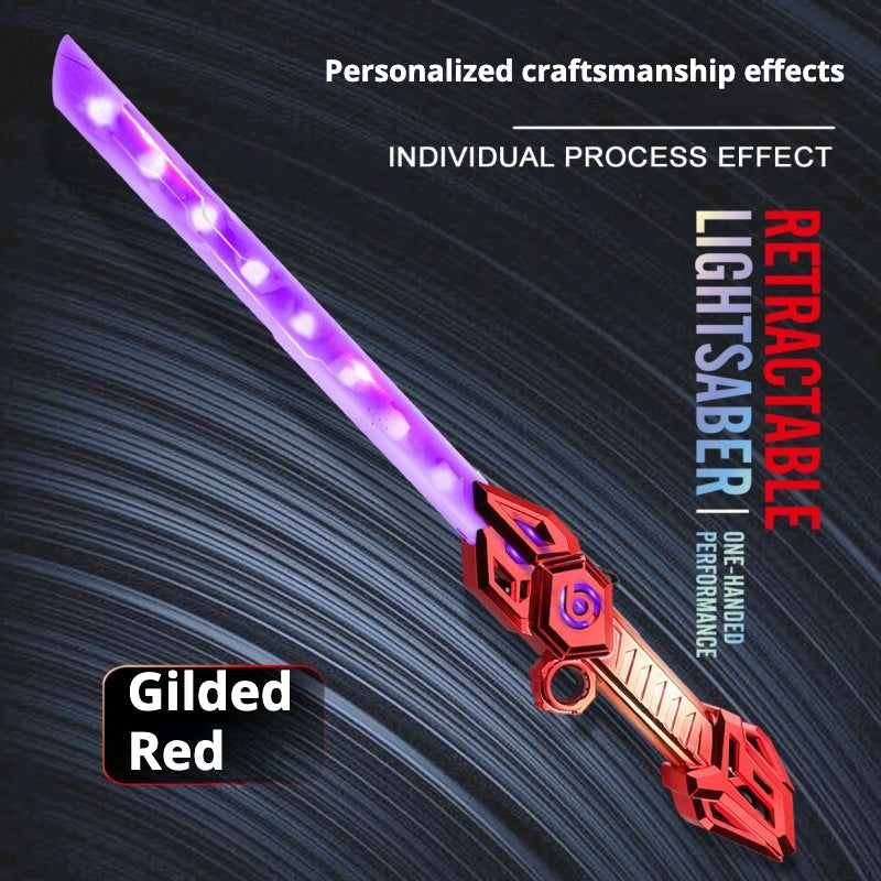 Double-headed Retractable Laser Sword, 6 colors, with sound effects