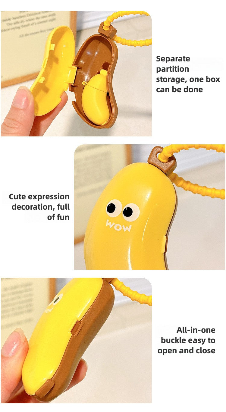 Toothbrush head protective cover, banana storage box, convenient storage cover, travel storage box