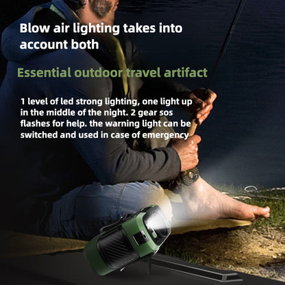 2025 Upgraded Portable Waist Fan Clip with 5 Speeds, Flashlight and Power Bank