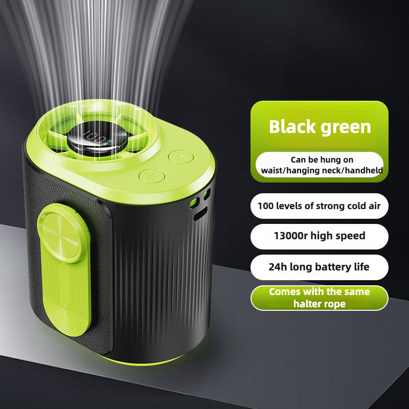 2025 Upgraded Portable Waist Fan Clip with 5 Speeds, Flashlight and Power Bank