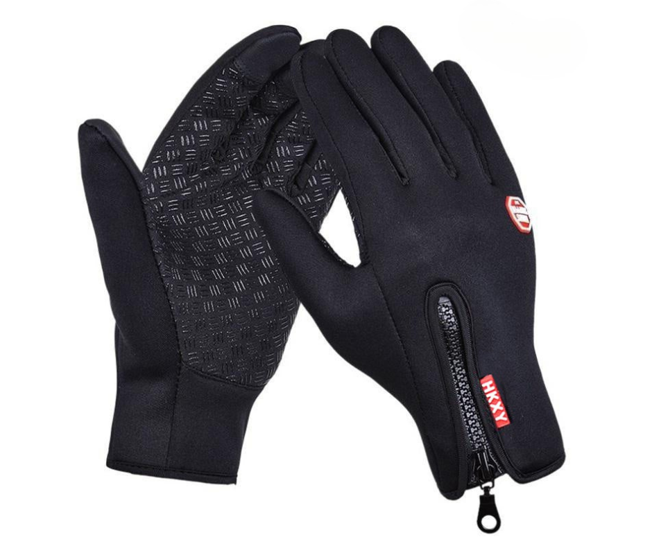 Outdoor Heated Gloves Windproof and Waterproof with Plus Velvet