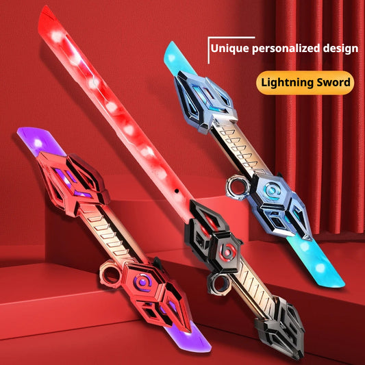 Double-headed Retractable Laser Sword, 6 colors, with sound effects