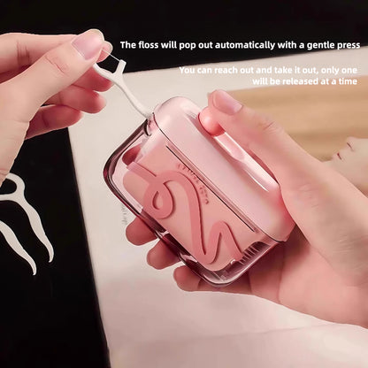 Portable Dental Floss Pick Storage Box