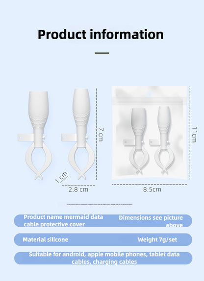 Mobile phone data cable protective cover, anti-bend and breakage, charging cable head protective cover, bundled storage