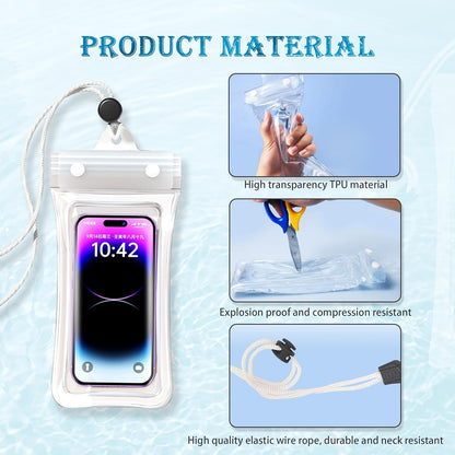Universal Waterproof Mobile Phone Bag, The Best Choice for Outdoor Sports, Swimming, etc., Suitable for 99% of Mobile Phones
