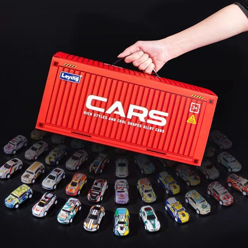 48 Mini Spinners Miniature Car Container Boys' Birthday Gift Children's Car Gift Box