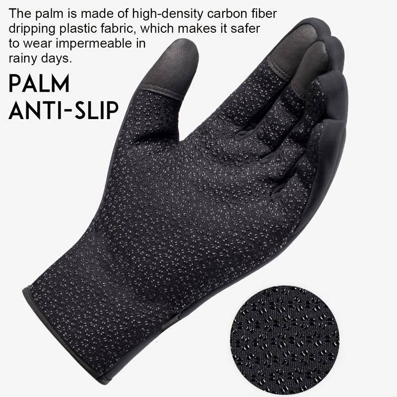 Outdoor Heated Gloves Windproof and Waterproof with Plus Velvet