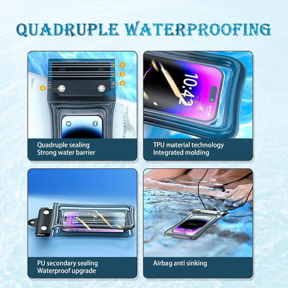 Universal Waterproof Mobile Phone Bag, The Best Choice for Outdoor Sports, Swimming, etc., Suitable for 99% of Mobile Phones