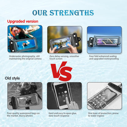 Universal Waterproof Mobile Phone Bag, The Best Choice for Outdoor Sports, Swimming, etc., Suitable for 99% of Mobile Phones