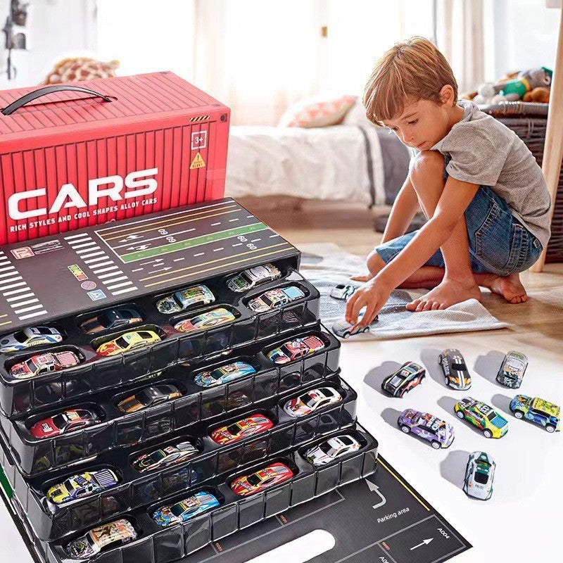 48 Mini Spinners Miniature Car Container Boys' Birthday Gift Children's Car Gift Box