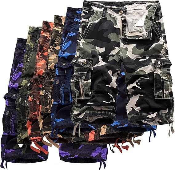 Petalsoul Outdoor Camo Cargo Shorts