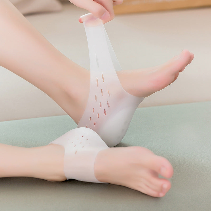 Heel Cup Insoles Half Height Increase Insoles Invisible Silicone Shoe Lift Heel Pads For Men and Women
