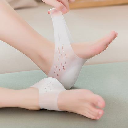 Heel Cup Insoles Half Height Increase Insoles Invisible Silicone Shoe Lift Heel Pads For Men and Women