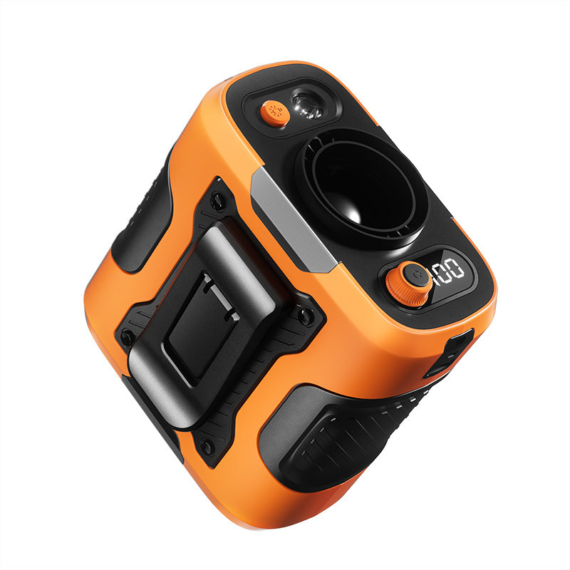 2025 Upgraded Portable Waist Fan Clip with 5 Speeds, Flashlight and Power Bank