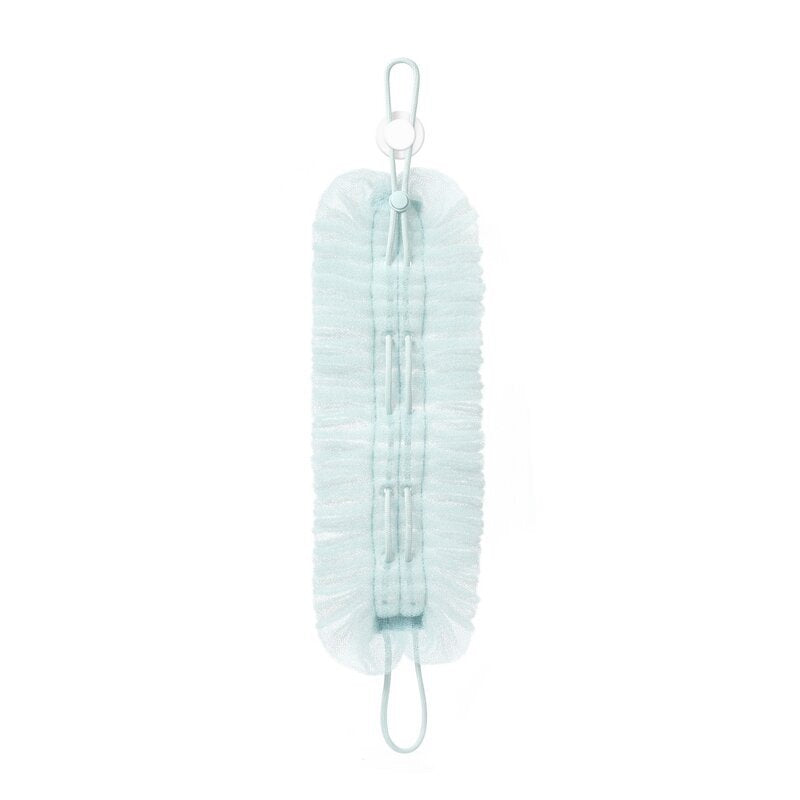 Bath Ball Pulling The Back Strip 2 in 1, Stretchable Drawstring Back Strip Bath Ball,Soft Bathing Shower Puff Body Cleaner for Men and Women