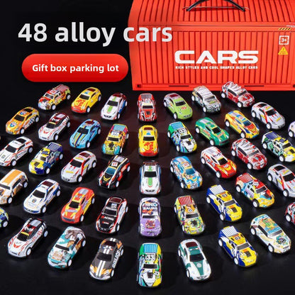 48 Mini Spinners Miniature Car Container Boys' Birthday Gift Children's Car Gift Box