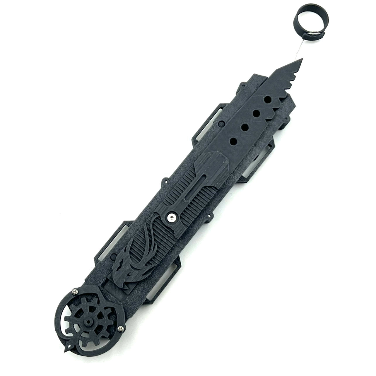 Wire-controlled hidden blade, rotatable blade