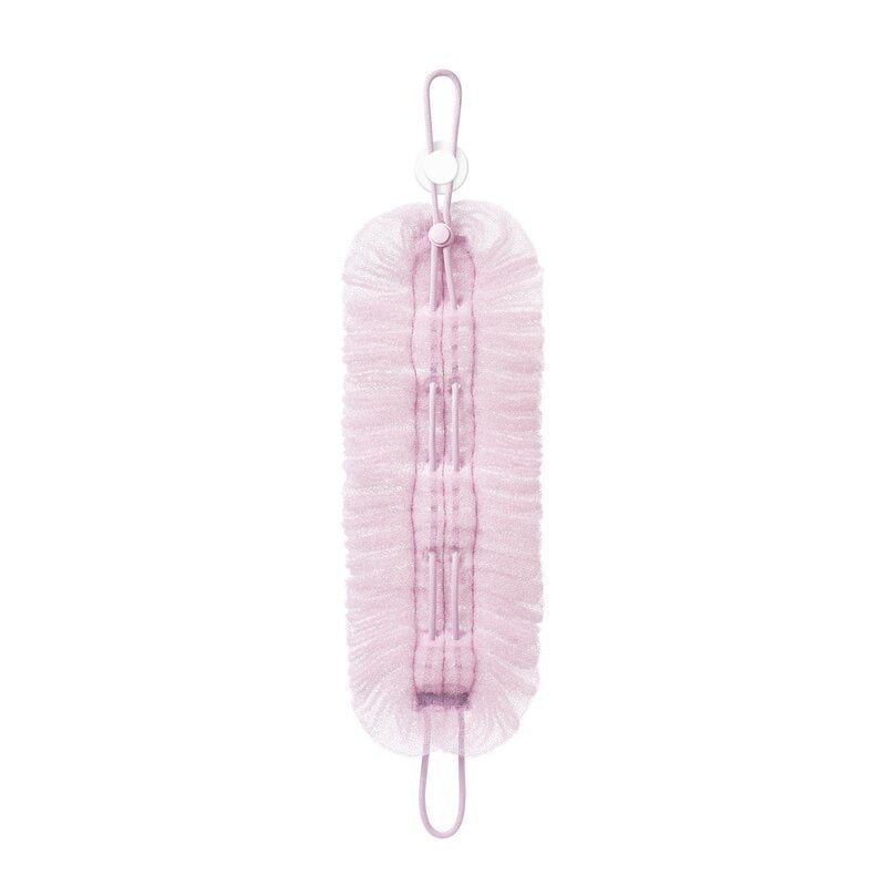 Bath Ball Pulling The Back Strip 2 in 1, Stretchable Drawstring Back Strip Bath Ball,Soft Bathing Shower Puff Body Cleaner for Men and Women