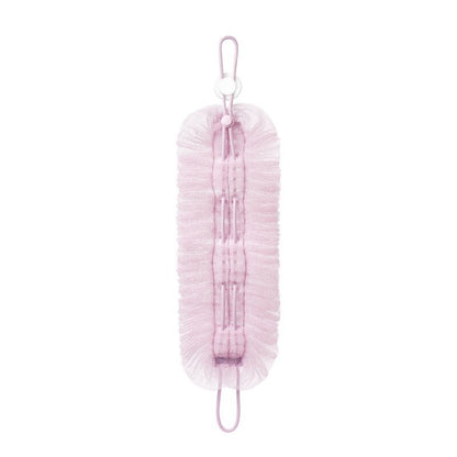 Bath Ball Pulling The Back Strip 2 in 1, Stretchable Drawstring Back Strip Bath Ball,Soft Bathing Shower Puff Body Cleaner for Men and Women