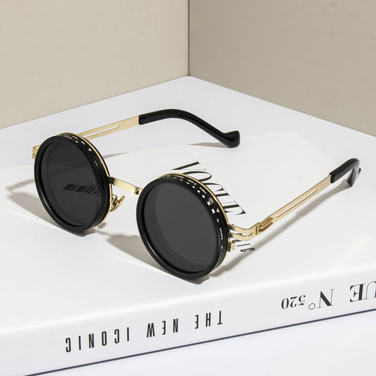 Purely handmade ND9-speed rotating adjustable brightness dimming sunglasses double polarized anti-glare glasses fishing sunglasses