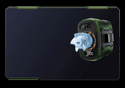 2025 Upgraded Portable Waist Fan Clip with 5 Speeds, Flashlight and Power Bank